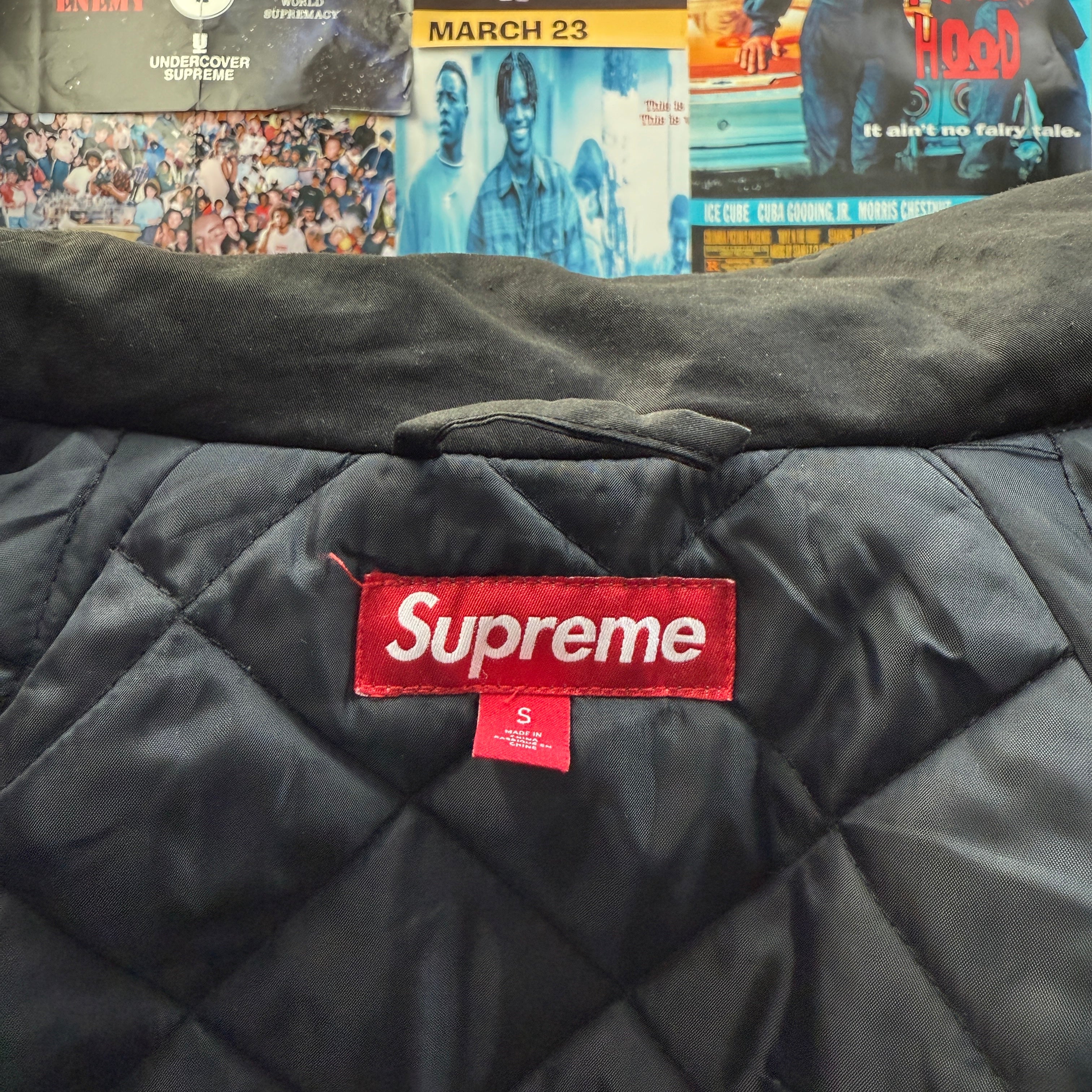 SUPREME PEACE PUFFER WORK JACKET