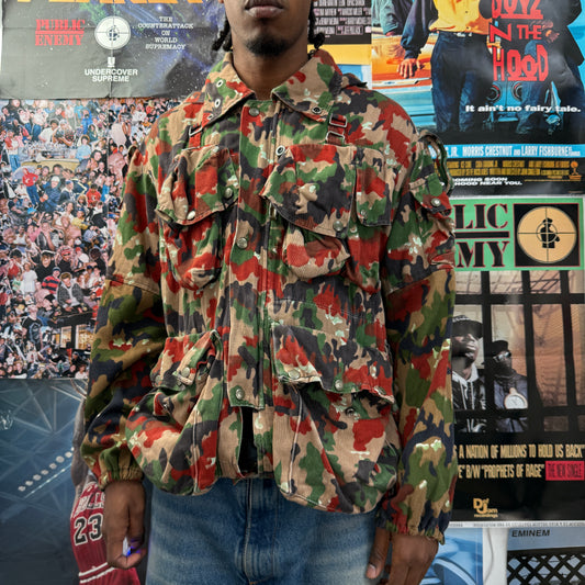 SWISS CAMO VINTAGE ARMY JACKET