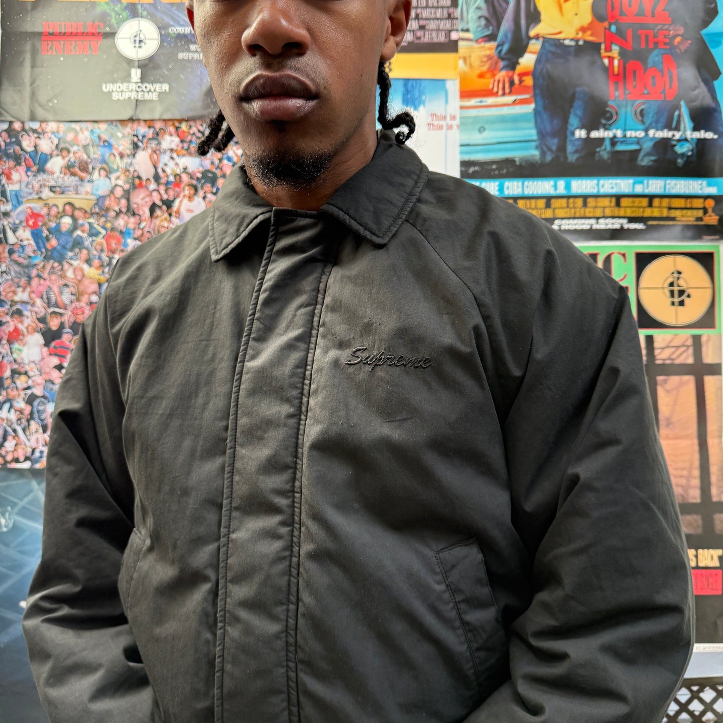 SUPREME FW23 PEACE EMBROIDERED WORK JACKET