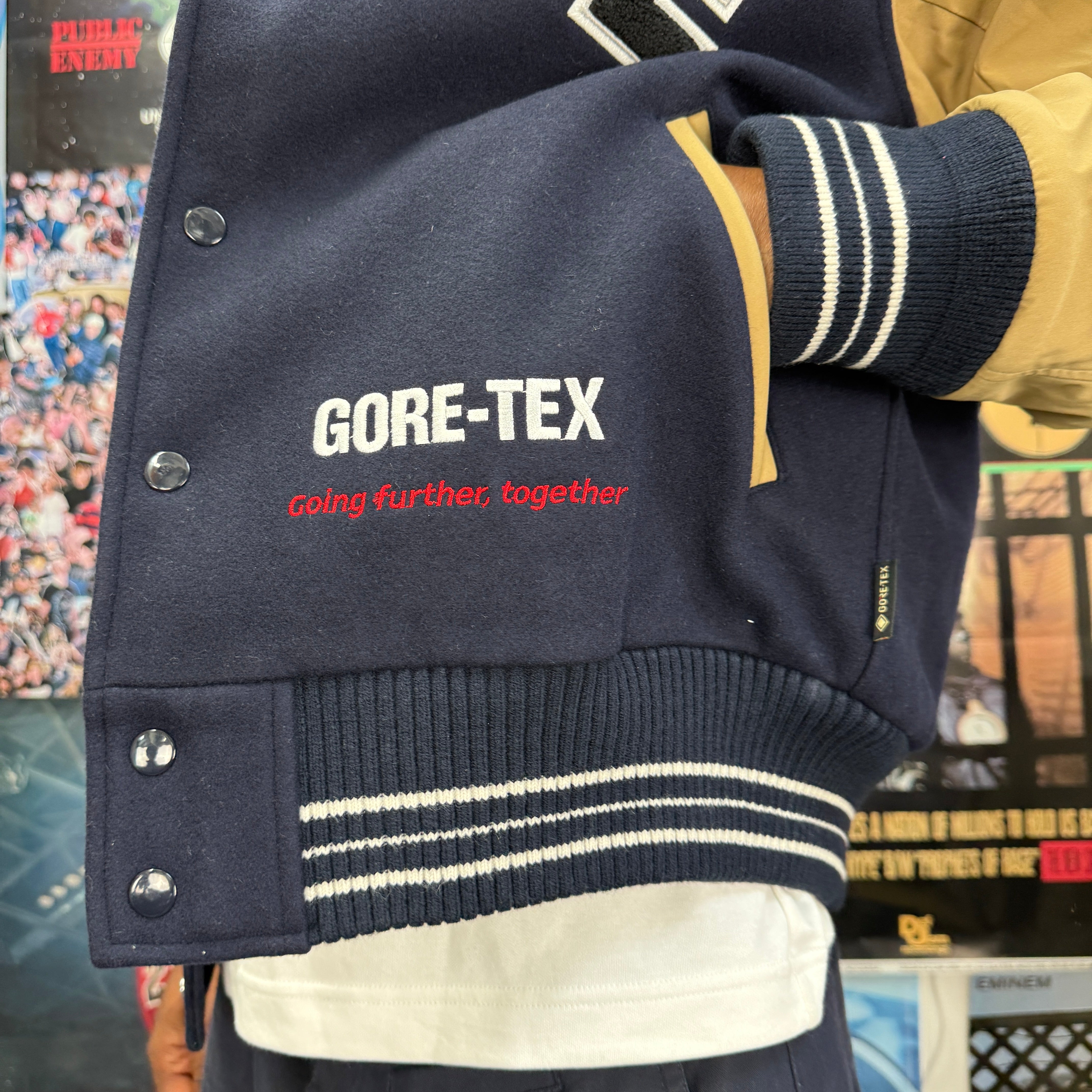 PALACE GORETEX GOING FURTHER VARSITY JACKET