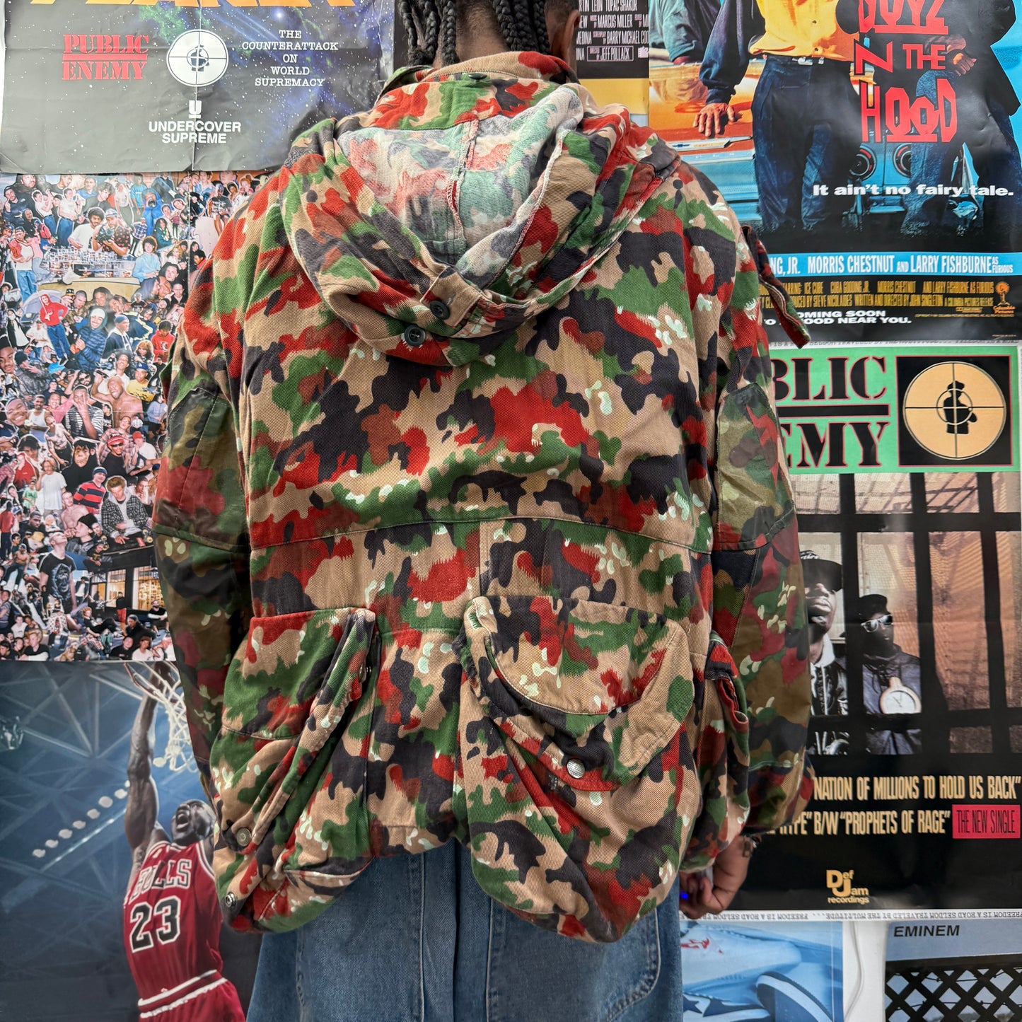 SWISS CAMO VINTAGE ARMY JACKET