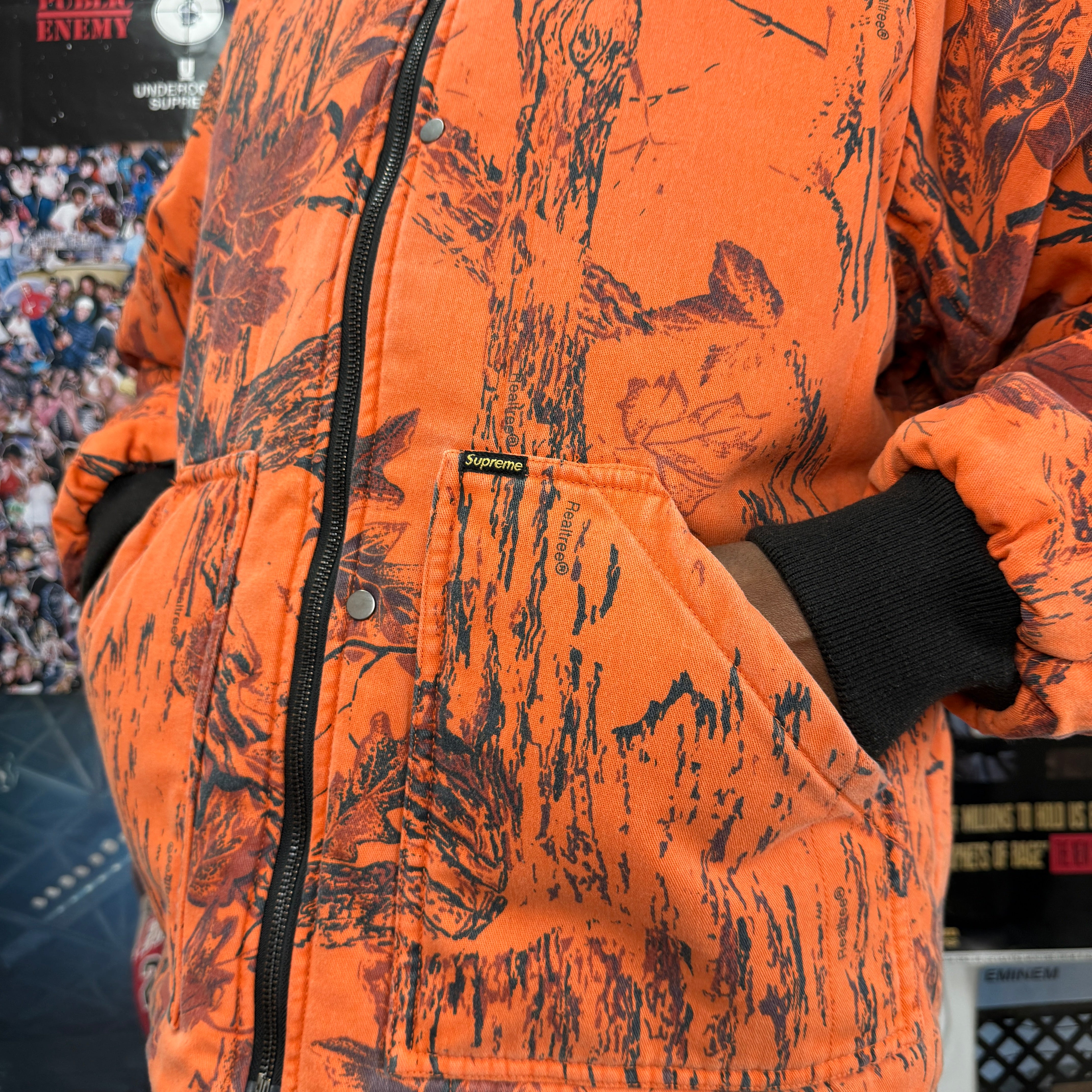 SUPREME REALTREE REVERSIBLE QUILTED WORK JACKET