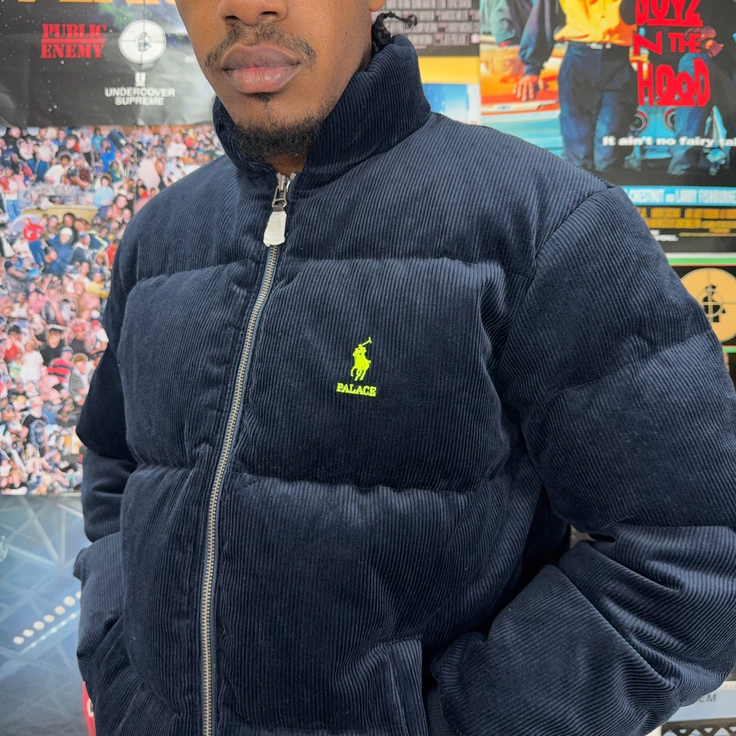 PALACE FW18 RALPH LAUREN CORDUROY DOWN JACKET