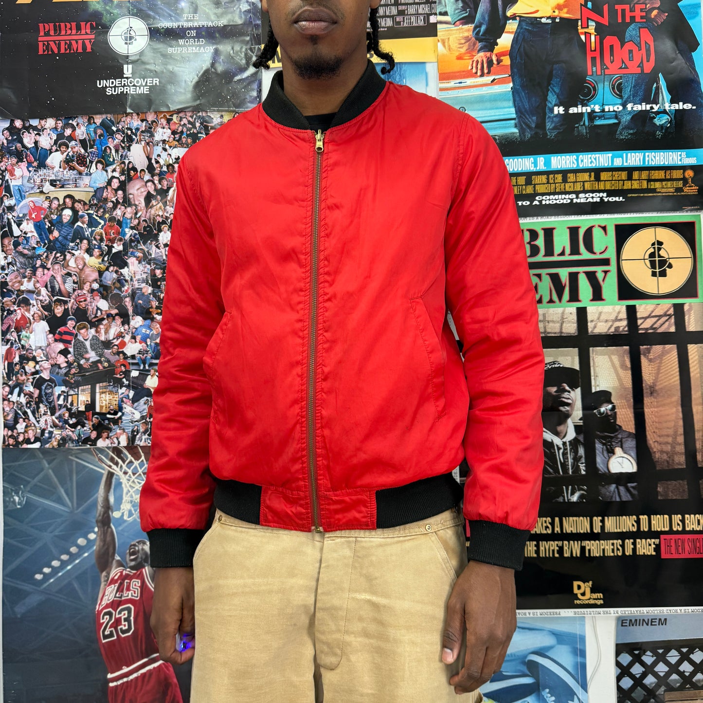 SUPREME SS13 REVERSIBLE CROSSES BOMBER JACKET