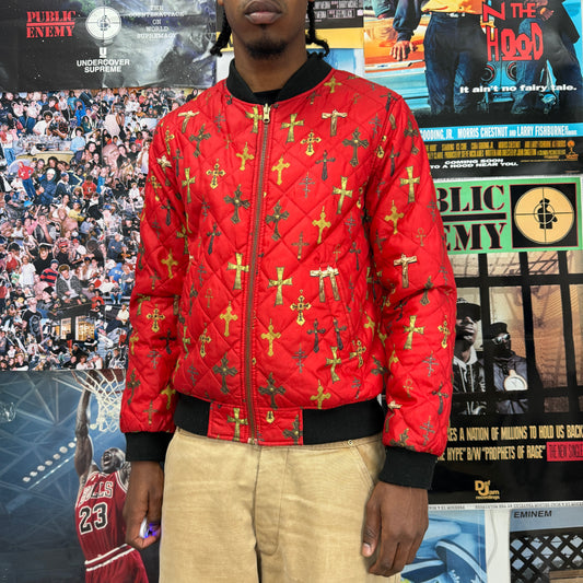 SUPREME SS13 REVERSIBLE CROSSES BOMBER JACKET