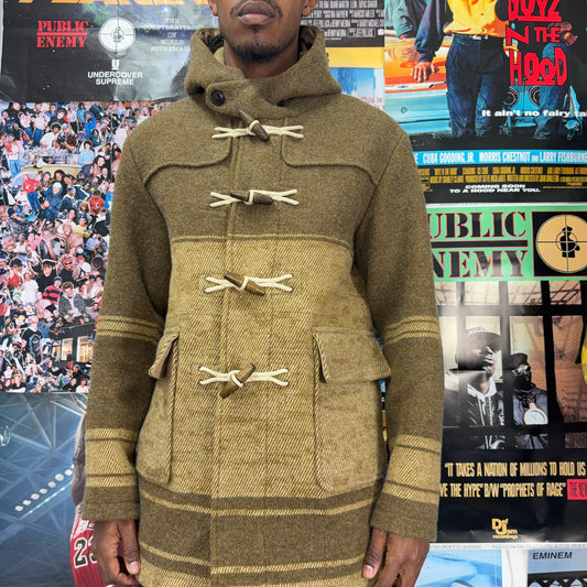 PALACE C.P COMPANY FW22 DUFFEL RUBBER WOOL JACKET