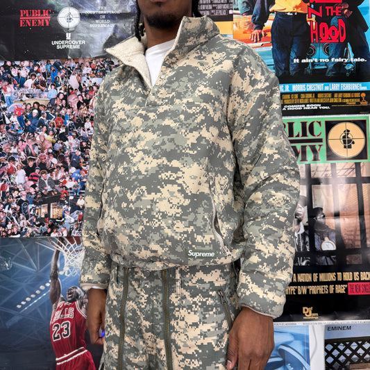 SUPREME FW23 POLARTEC SHEARLING REVERSIBLE PULLOVER