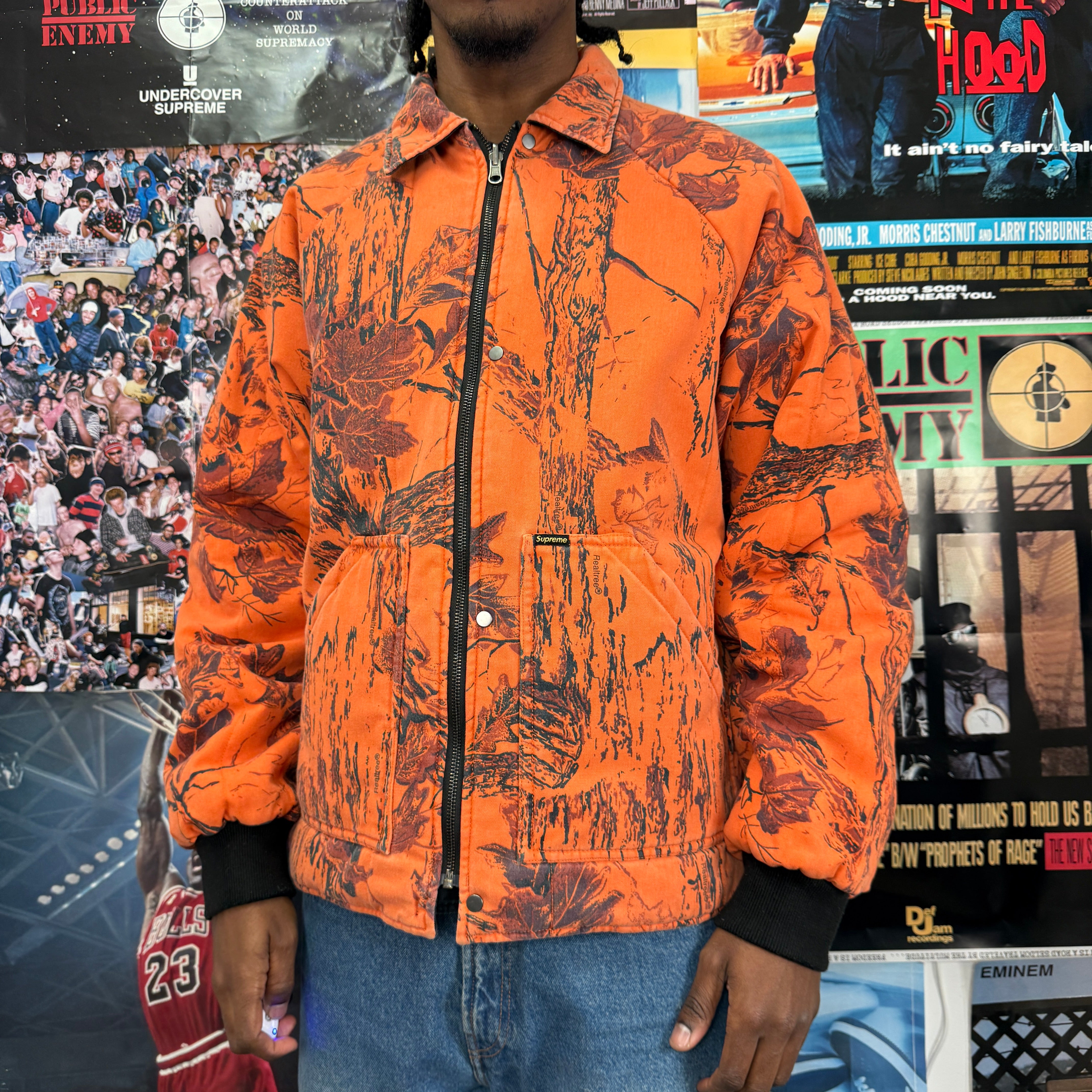 SUPREME REALTREE REVERSIBLE QUILTED WORK JACKET