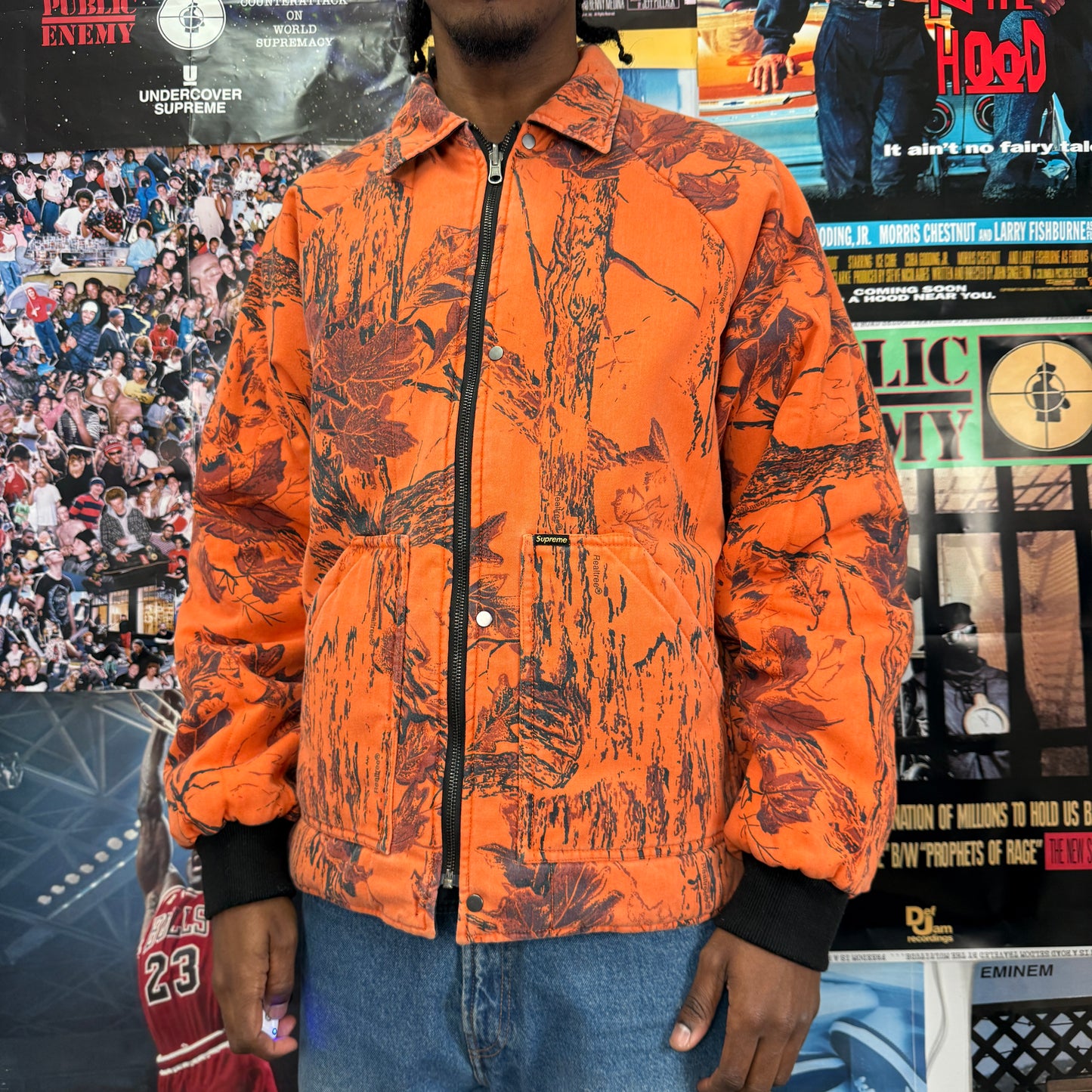 SUPREME SS24 REALTREE REVERSIBLE QUILTED WORK JACKET