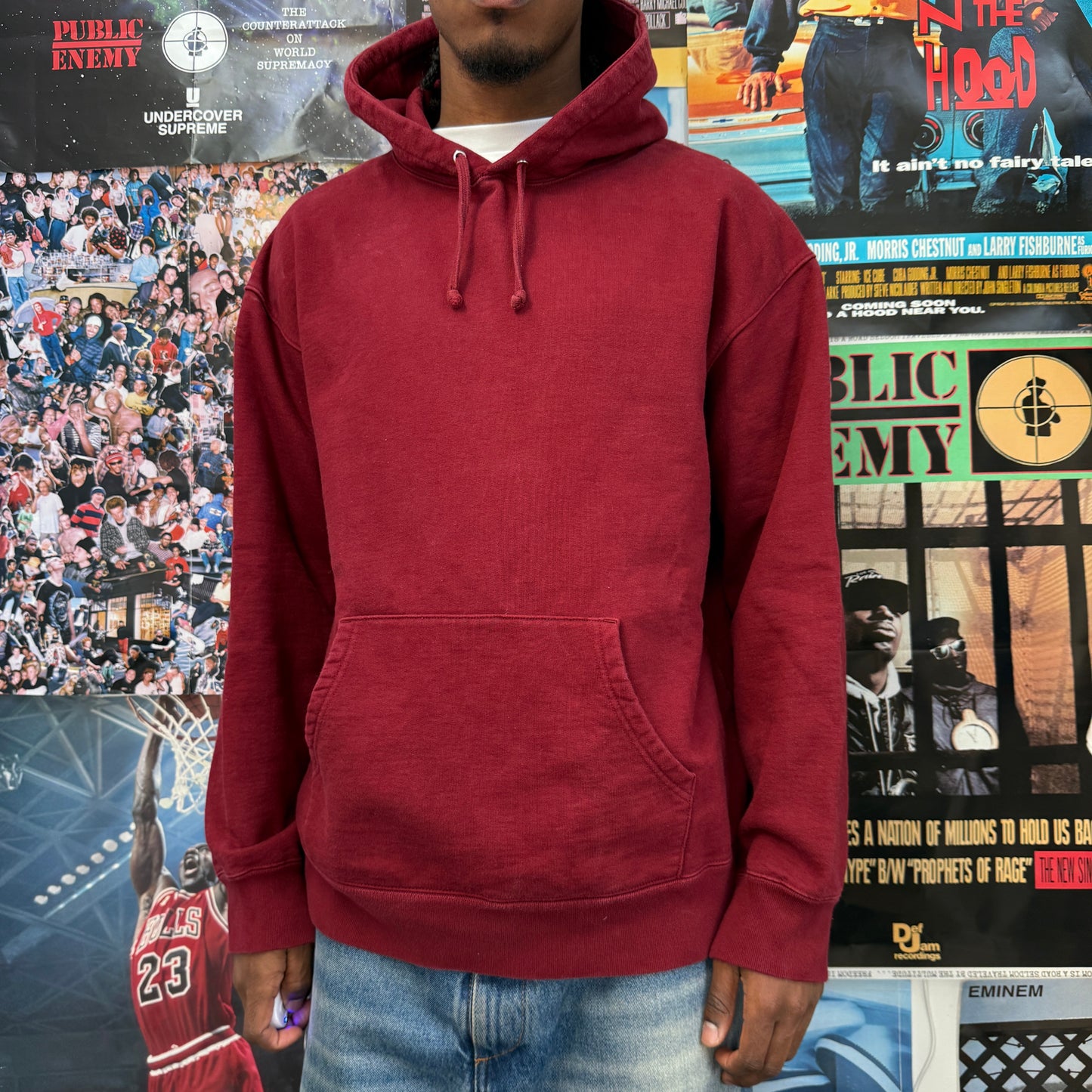 SUPREME FW19 SCRIPT RHINESTONE HOODIE