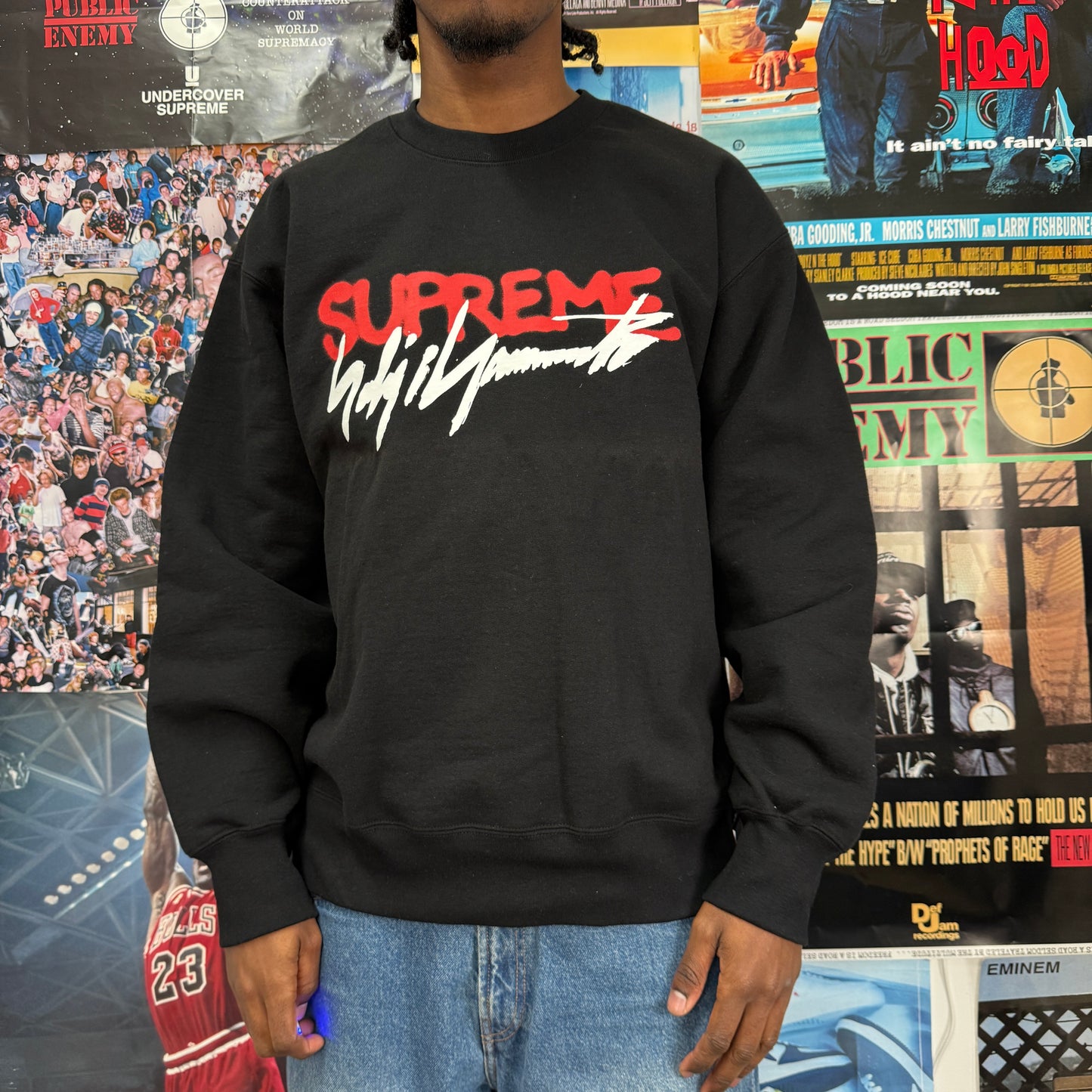 SUPREME YOHJI YAMMAMOTO FW20 CREWNECK