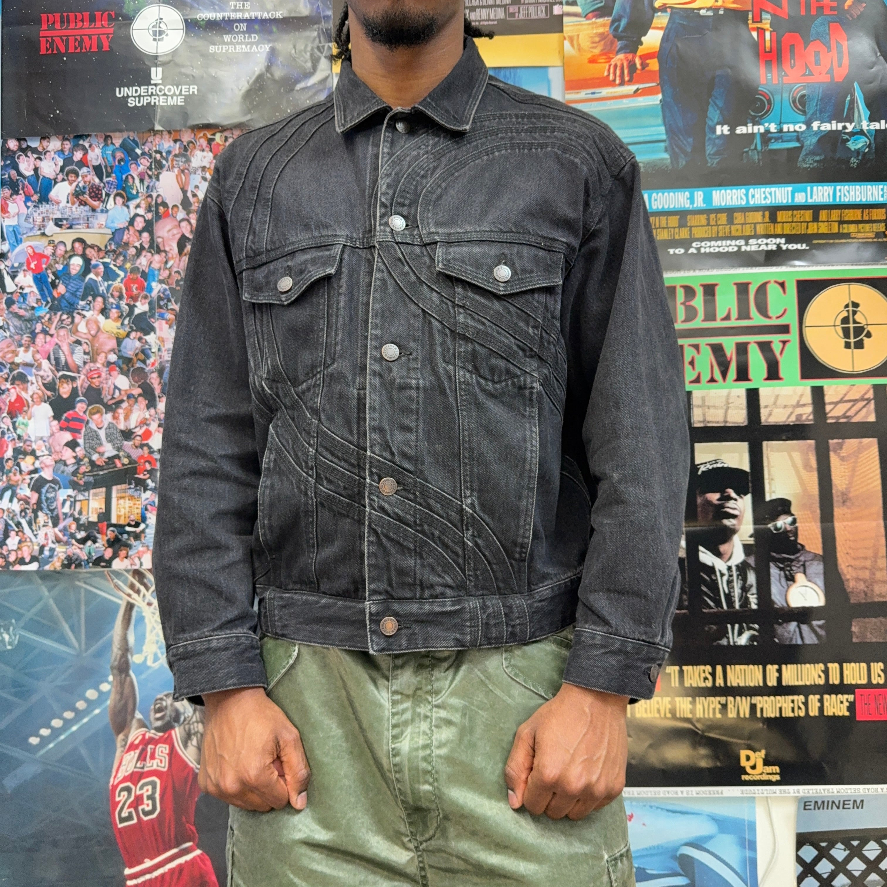 SUPREME S LOGO DENIM JACKET