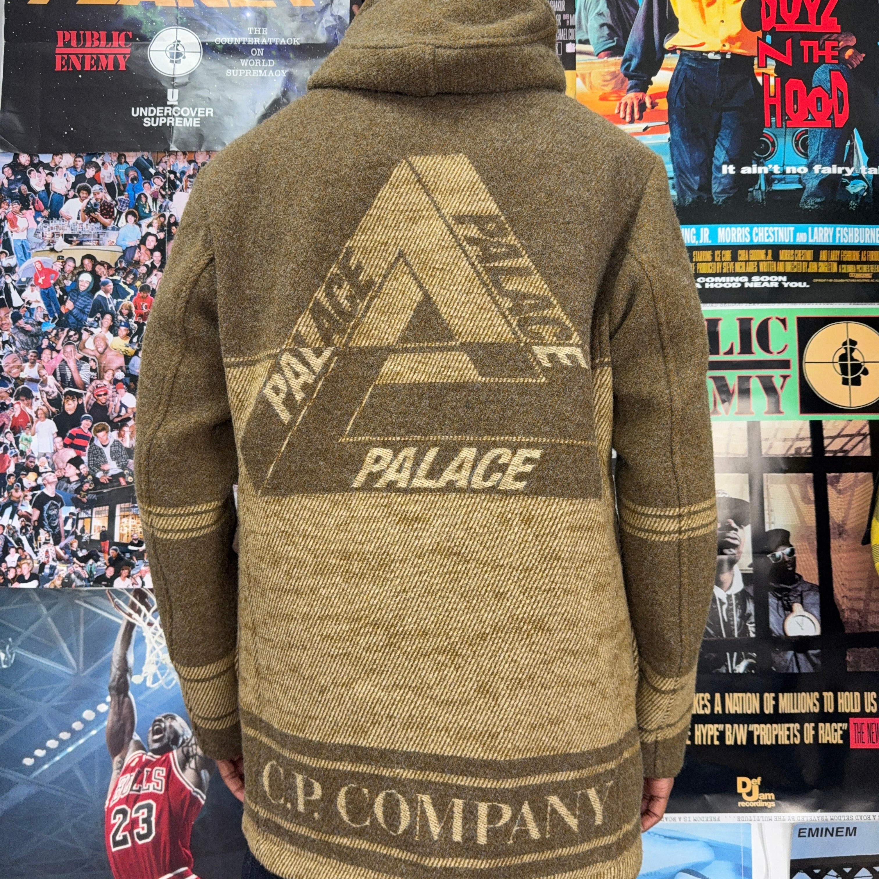 PALACE X C.P COMPANY DUFFLE COAT