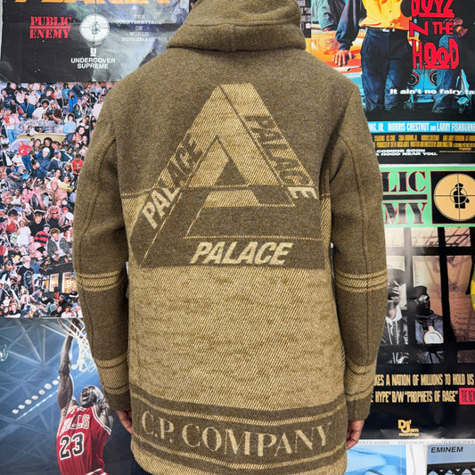 PALACE C.P COMPANY FW22 DUFFEL RUBBER WOOL JACKET