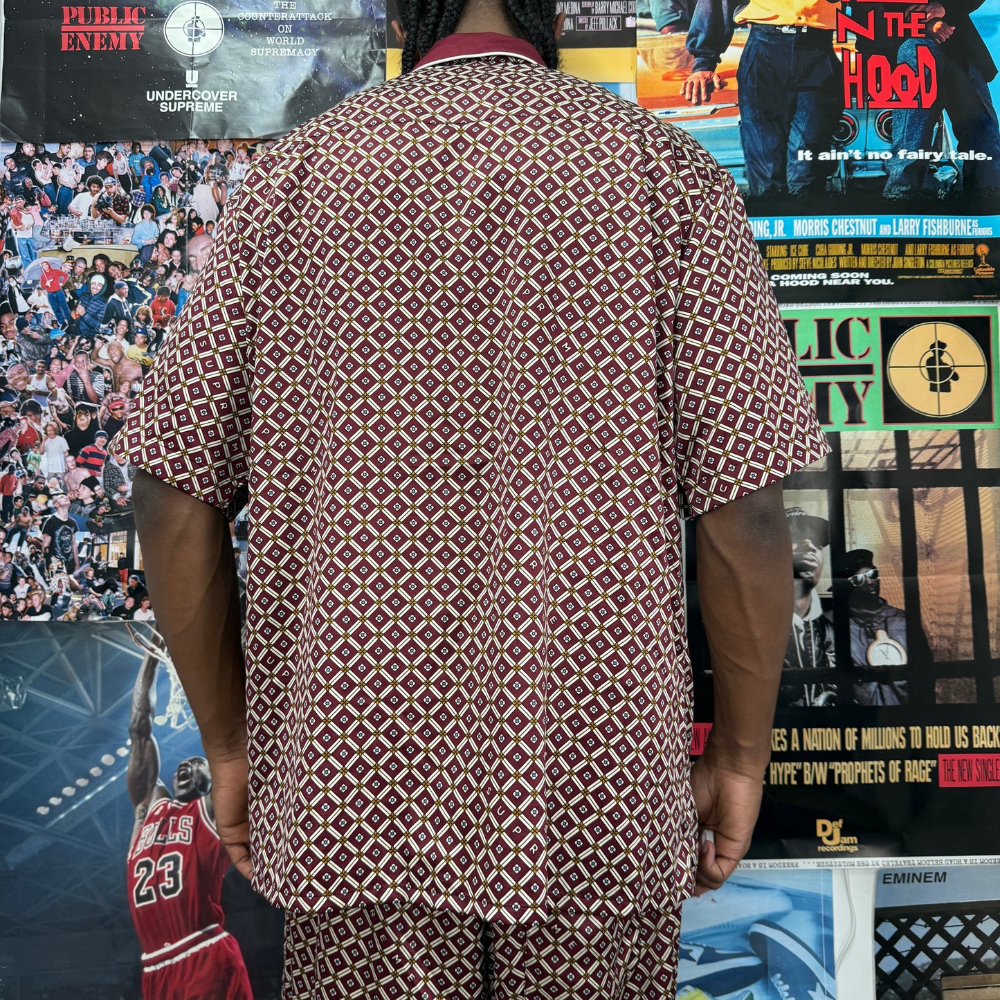 SUPREME SS20 SATIN PAJAMA TOP & BOTTOMS SET