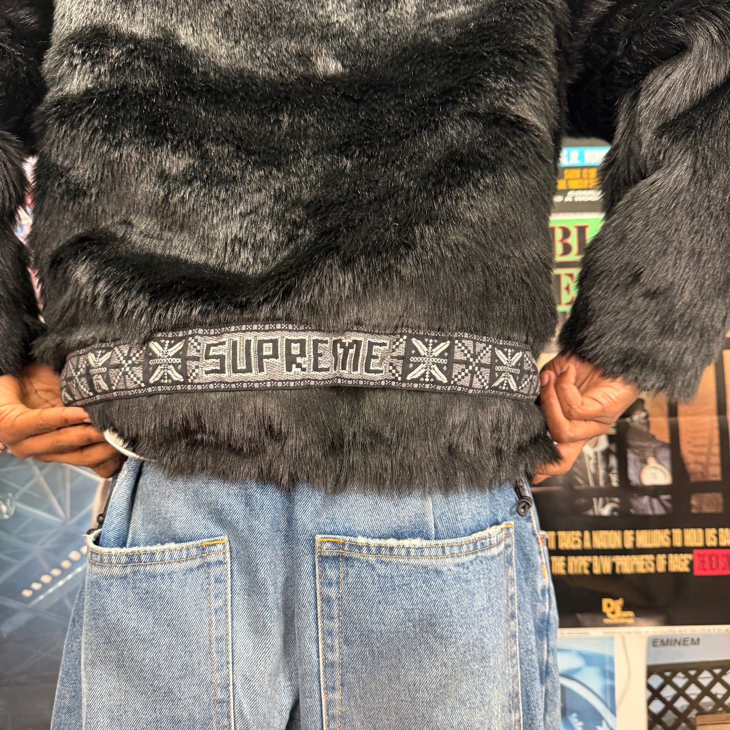 SUPREME FW23 FAUX FUR ALASKA PARKA JACKET