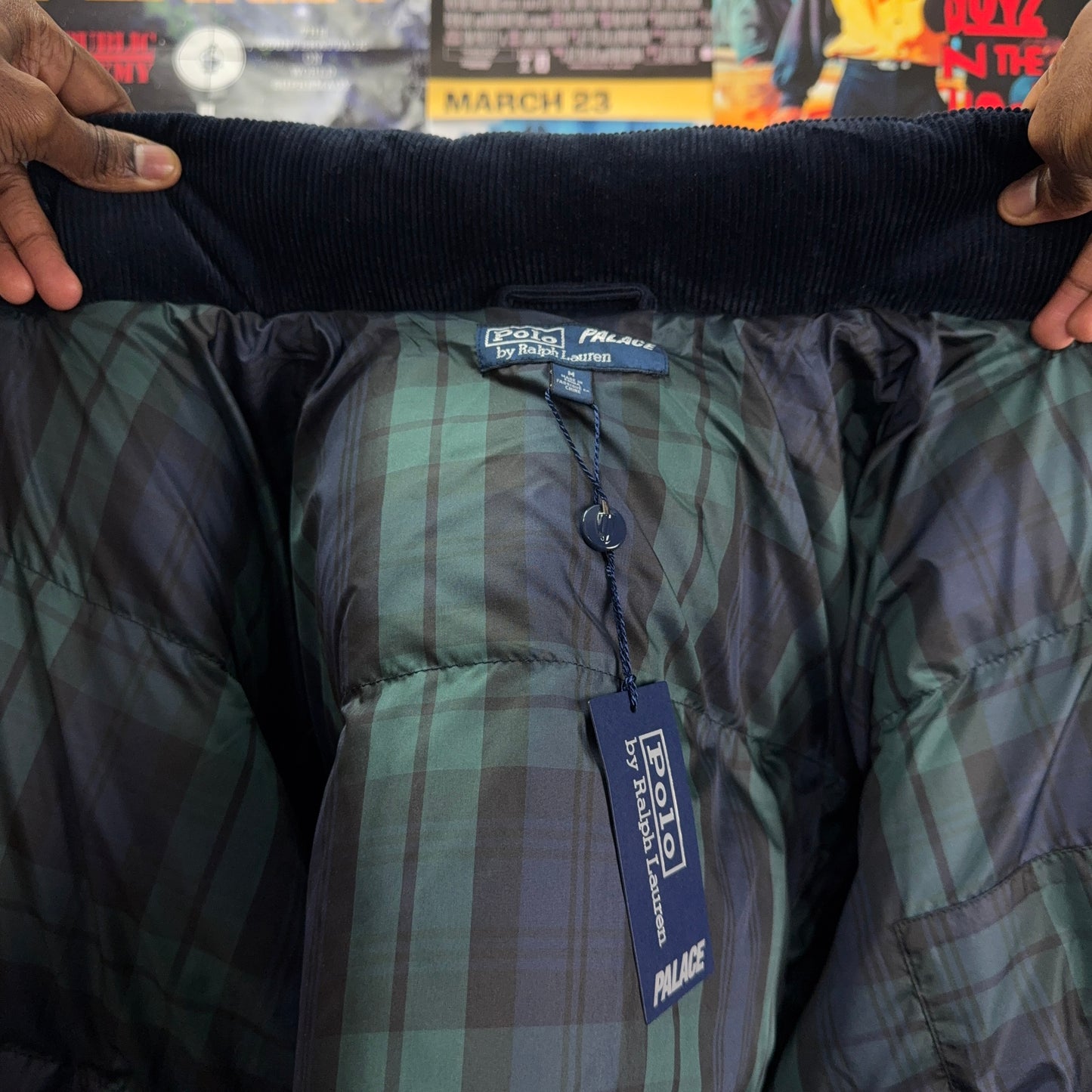 PALACE FW18 RALPH LAUREN CORDUROY DOWN JACKET