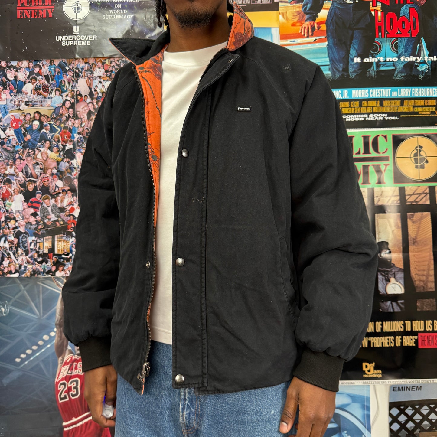 SUPREME SS24 REALTREE REVERSIBLE QUILTED WORK JACKET