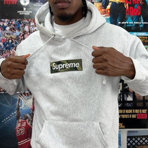 SUPREME CAMO GREY BOX LOGO HOODIE