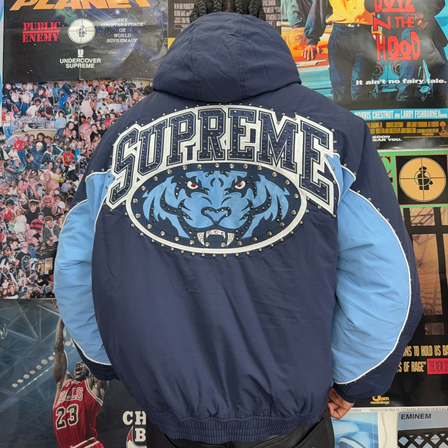 SUPREME SS25 STUDDED STADIUM JACKET