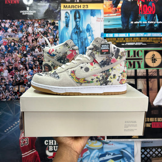 NIKE X SUPREME FW23 RAMMELLZEE SB DUNK HIGH