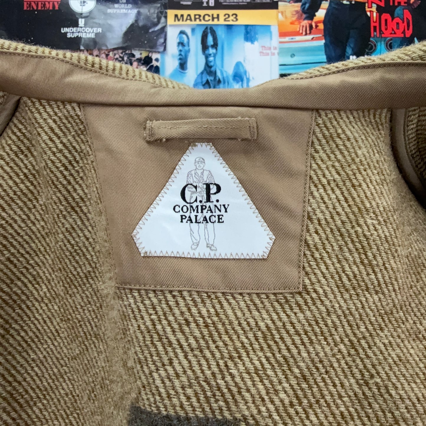 PALACE C.P COMPANY FW22 DUFFEL RUBBER WOOL JACKET