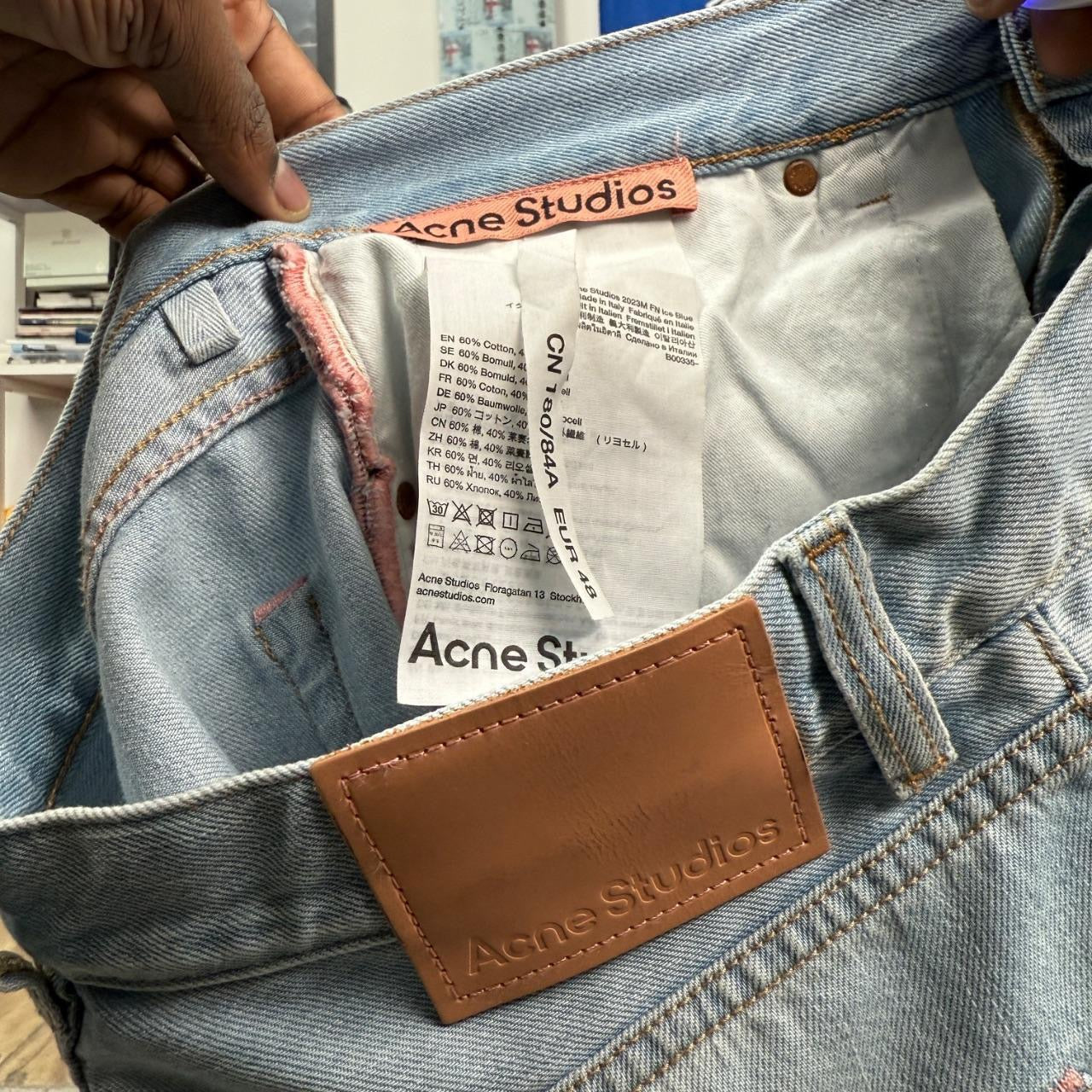 ACNE STUDIOS 2023 BAGGY LIGHT DENIM JEANS