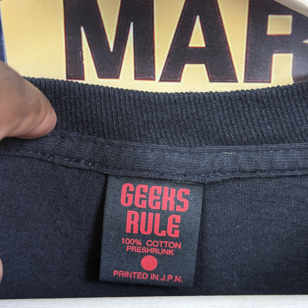 GEEKS RULE GHOST IN THE SHELL TEE BLACK
