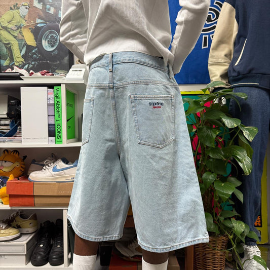 SUPREME SS25 BAGGY LIGHT DENIM SHORTS