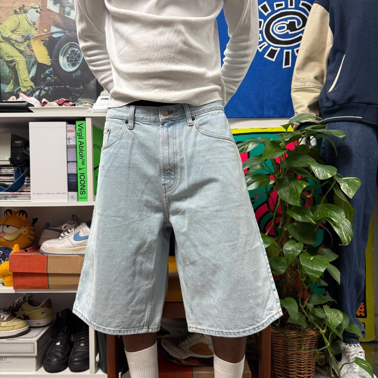 SUPREME SS25 BAGGY LIGHT DENIM SHORTS