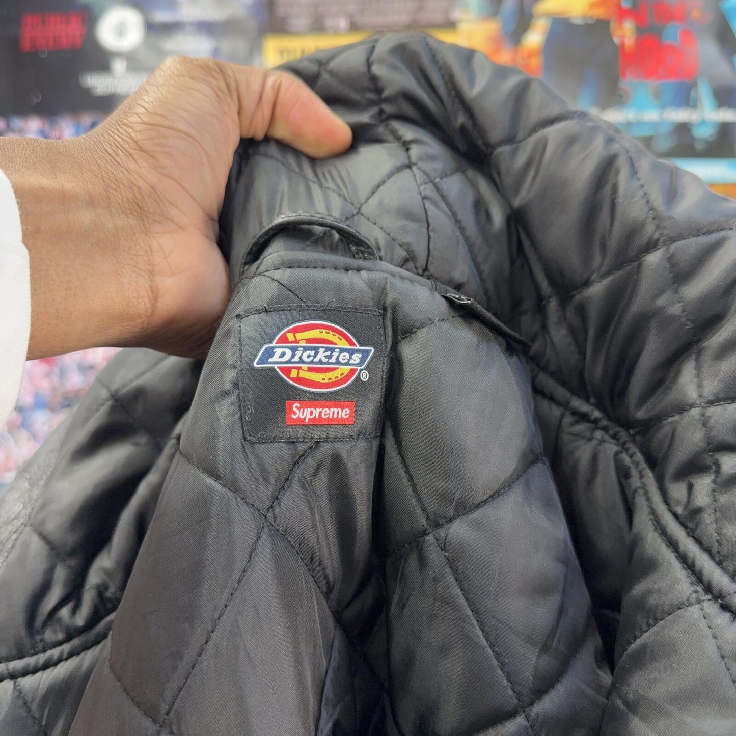 SUPREME FW24 DICKIES HOODED LEATHER WORK JACKET