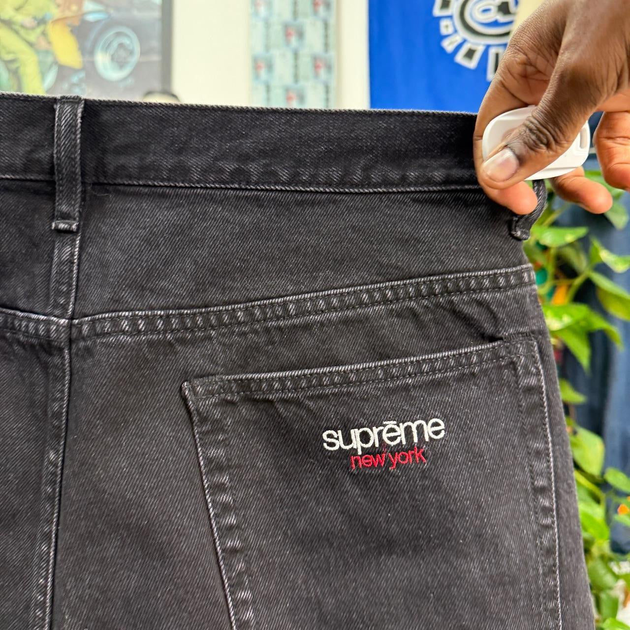 SUPREME SS25 BAGGY DENIM SHORTS