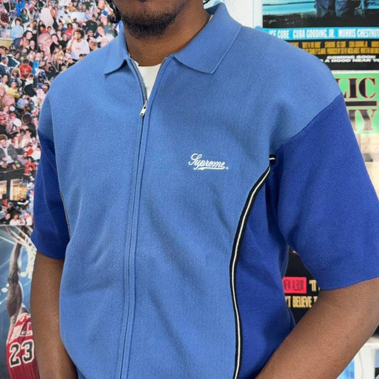 SUPREME FW23 PIPING ZIP UP POLO