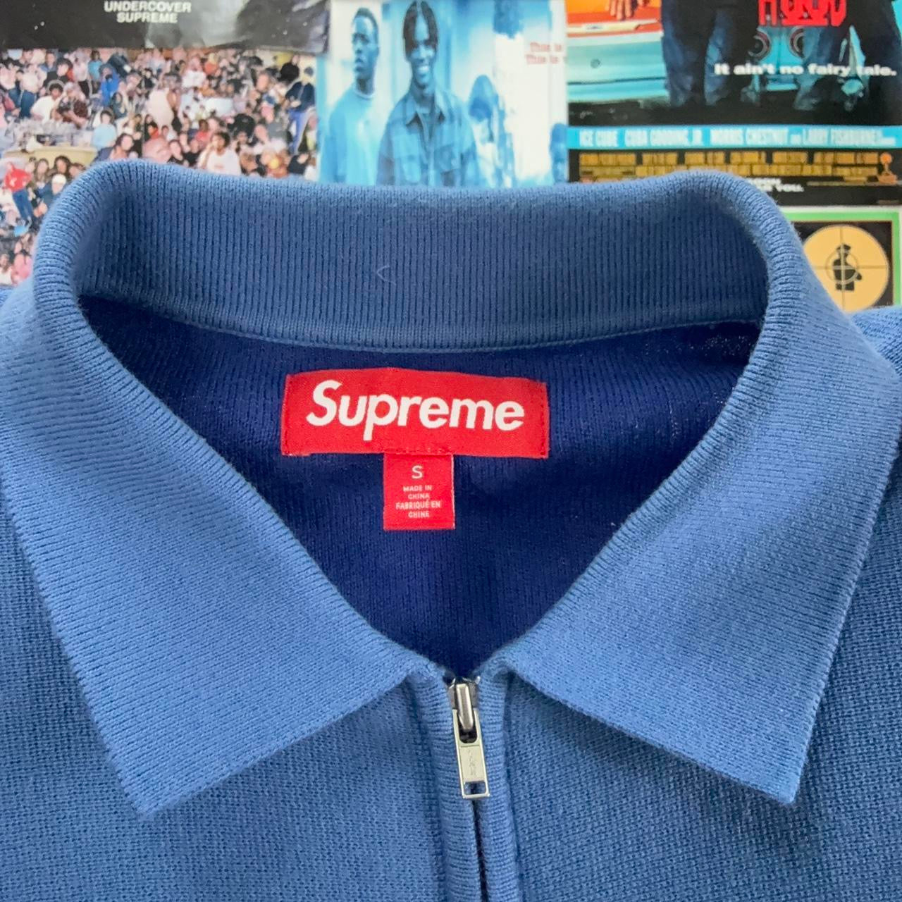 SUPREME FW23 PIPING ZIP UP POLO