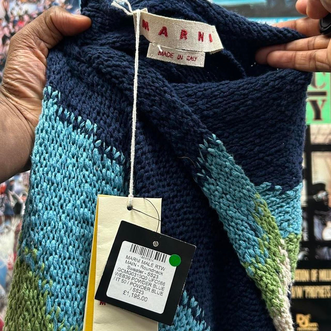 MARNI INTARSIA HOODIE