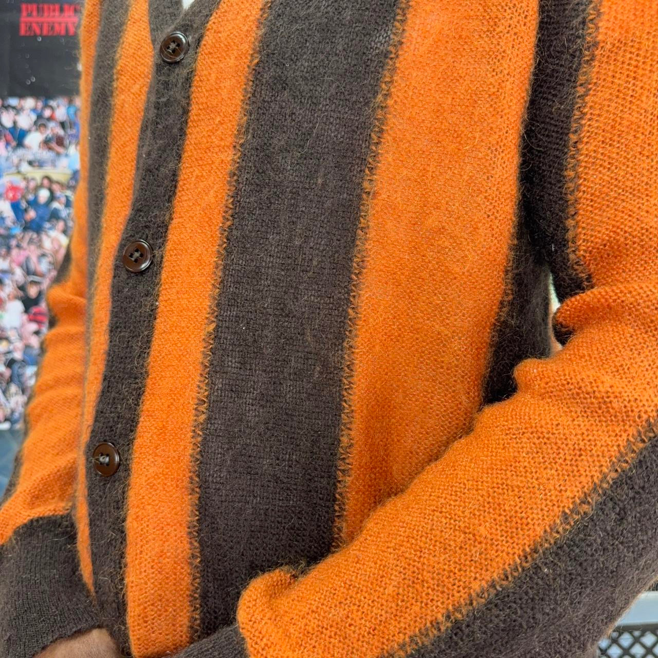 SUPREME FW13 MOHAIR STRIPED CARDIGAN