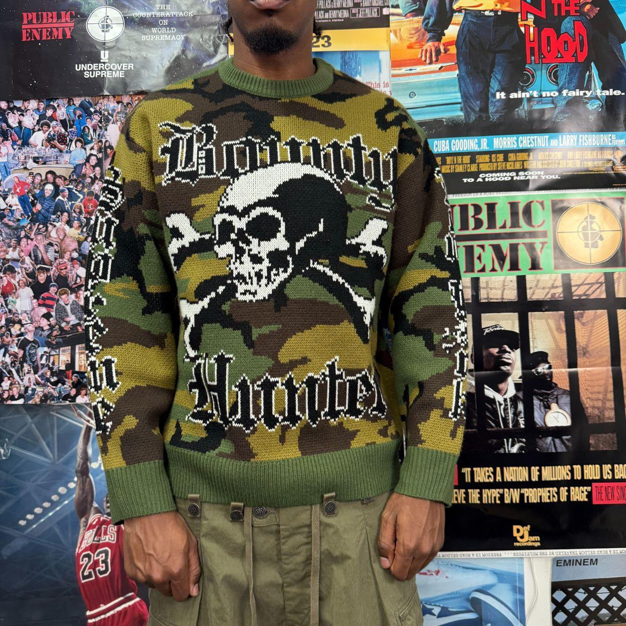 SUPREME FW23 CAMO BOUNTY HUNTER KNIT JUMPER