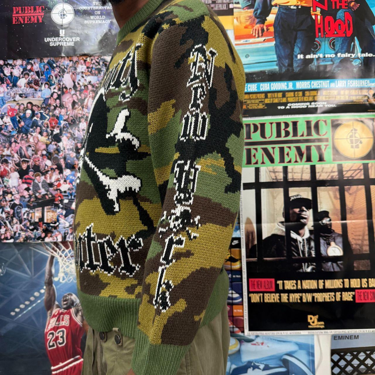 SUPREME FW23 CAMO BOUNTY HUNTER KNIT JUMPER