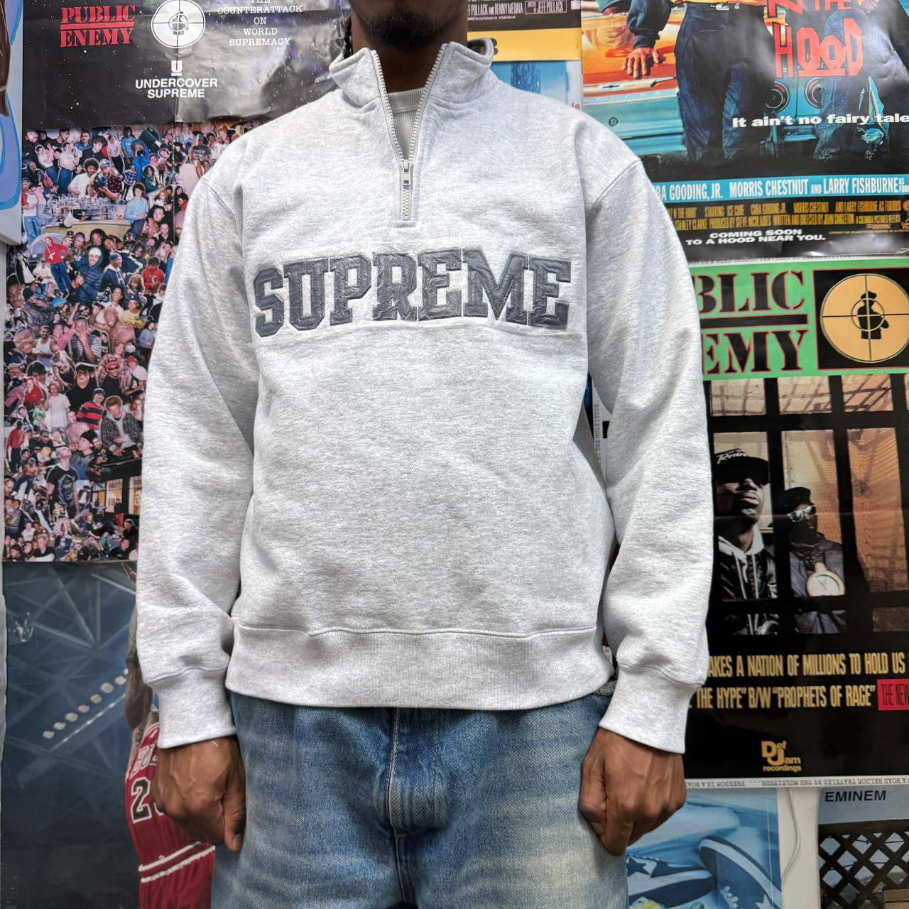 SUPREME FW24 COLLEGIATE HALF ZIP PULLOVER