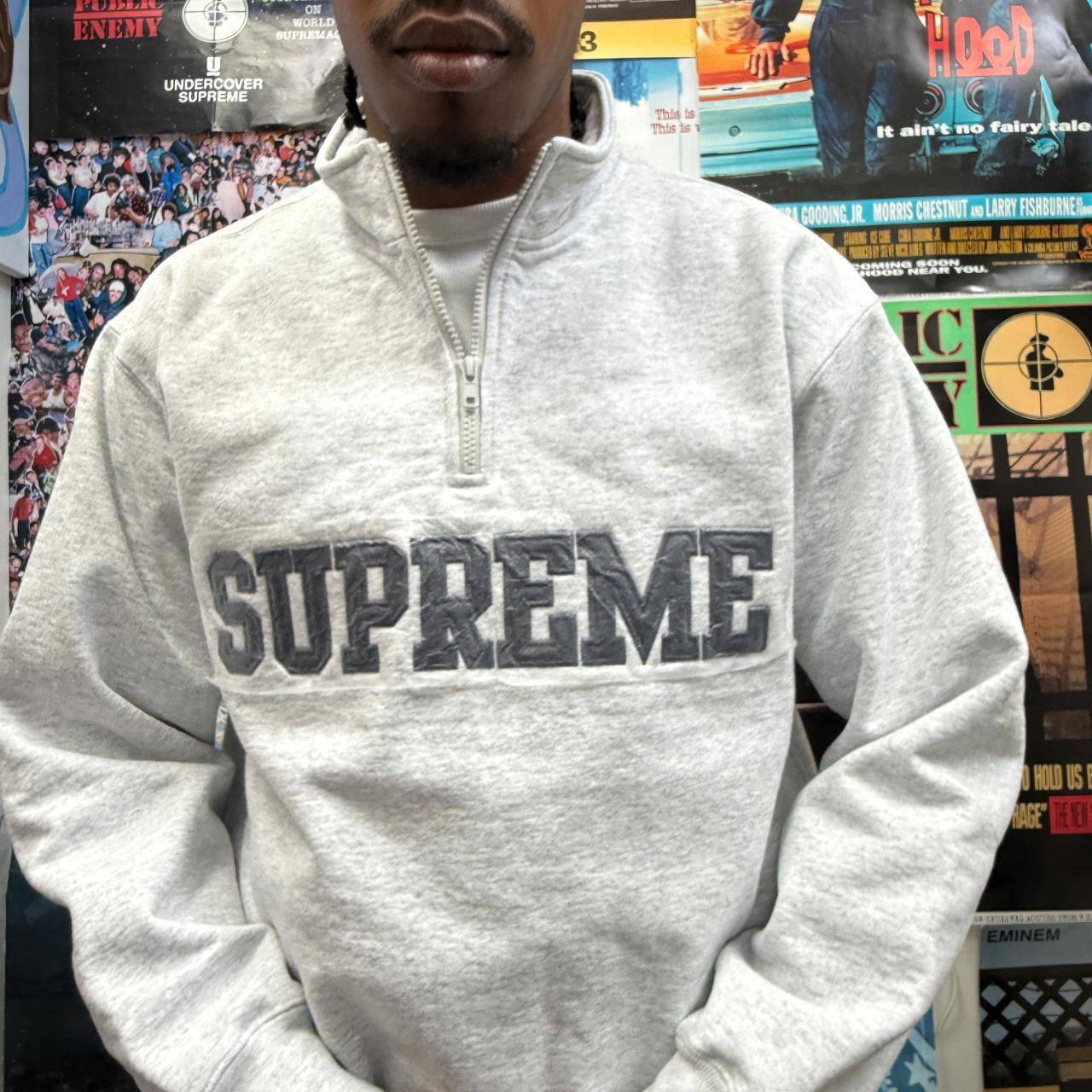 SUPREME FW24 COLLEGIATE HALF ZIP PULLOVER