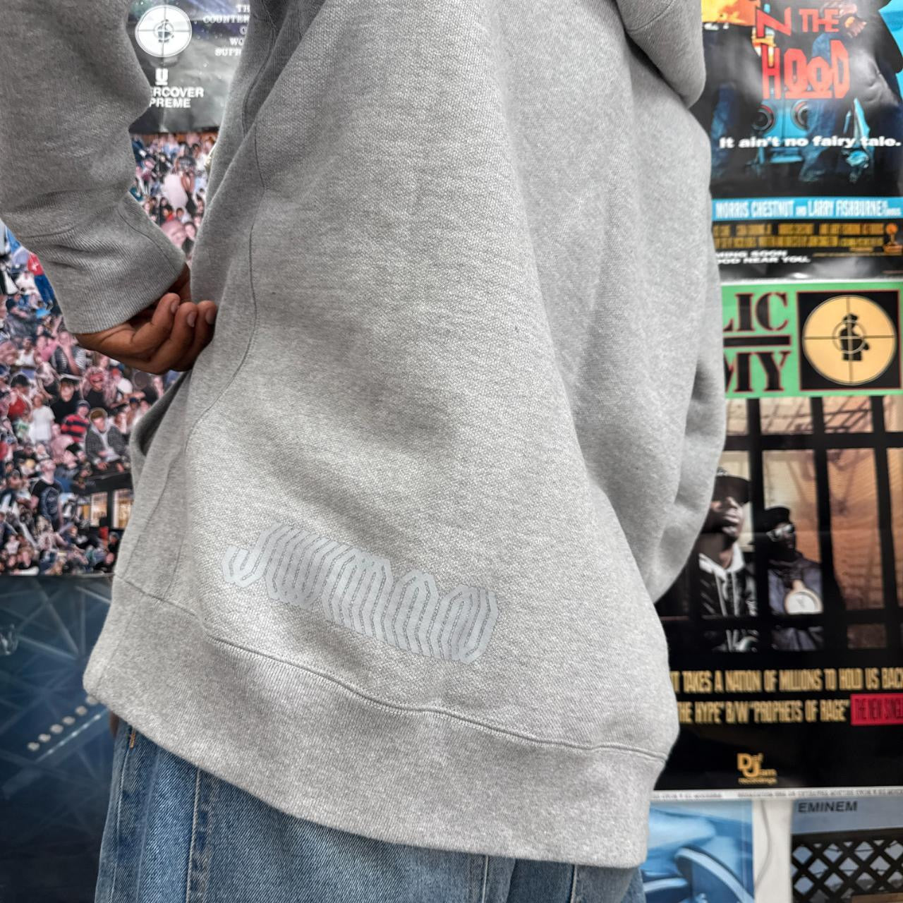 JUNYA WATANABE MAN ZIPPED DRAWSTRING HOODIE