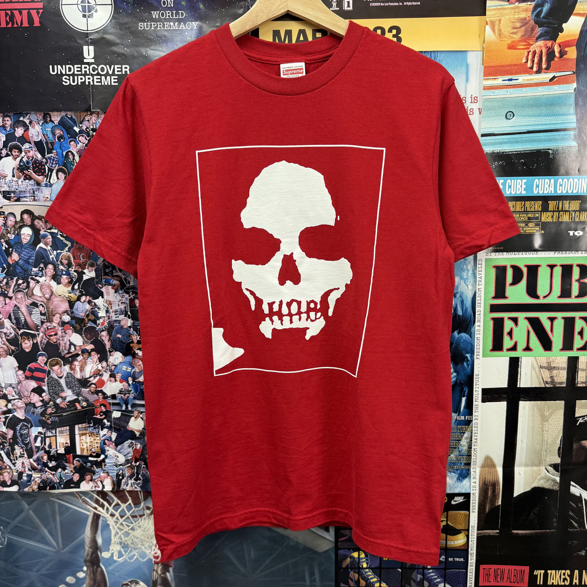 SUPREME NUMBER NINE FW25 MANSON RED TEE