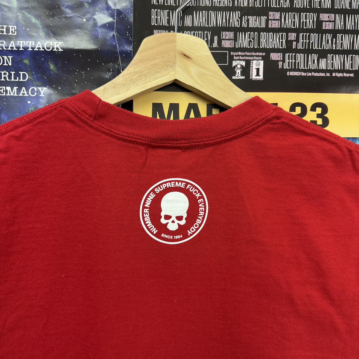 SUPREME NUMBER NINE FW25 MANSON RED TEE