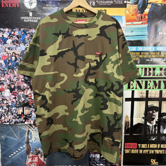 SUPREME SMALL BOX SS25 WOODLAND CAMO TEE