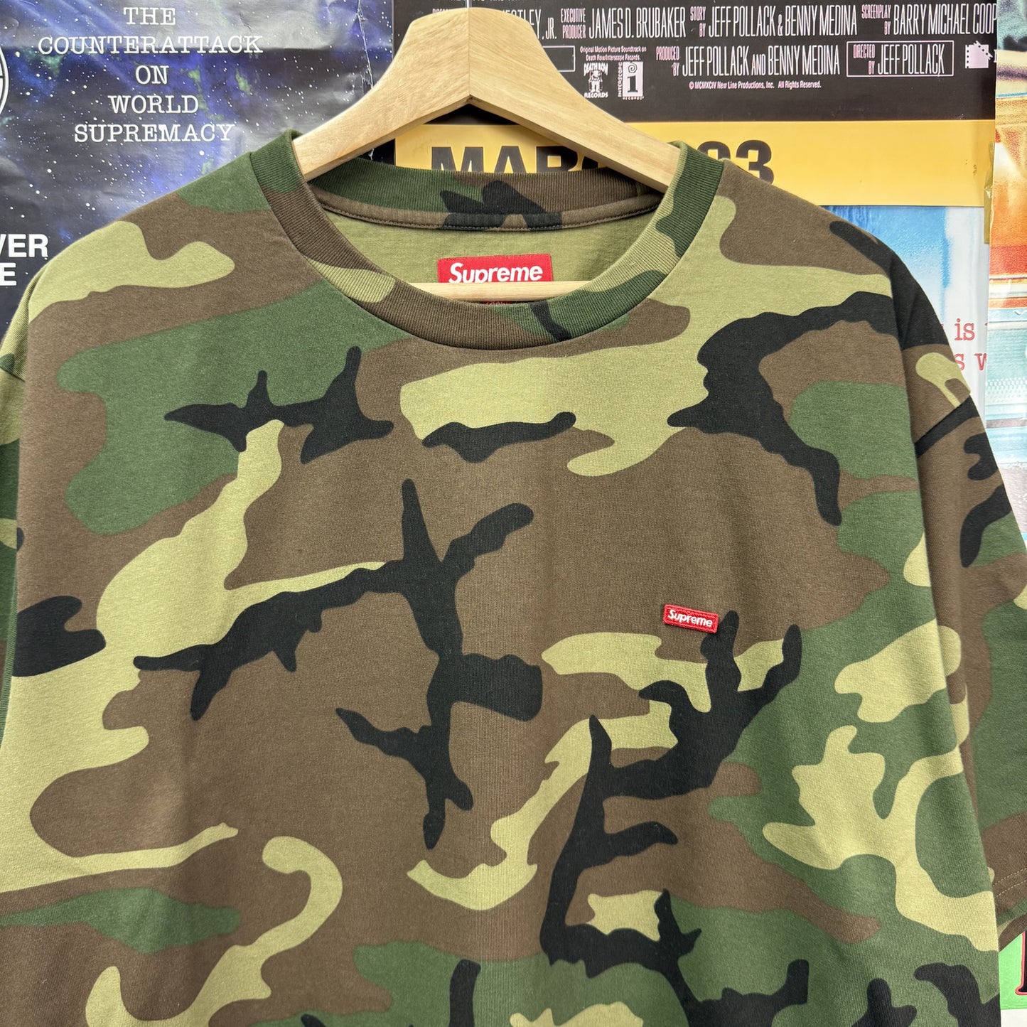 SUPREME SMALL BOX SS25 WOODLAND CAMO TEE