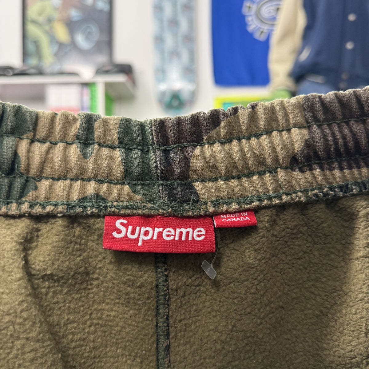 SUPREME FW25 S LOGO CAMO JOGGERS