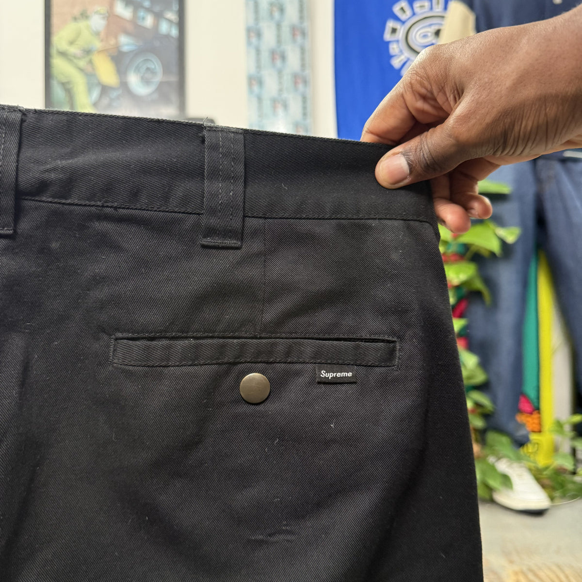 SUPREME FW26 BLACK WORK PANT