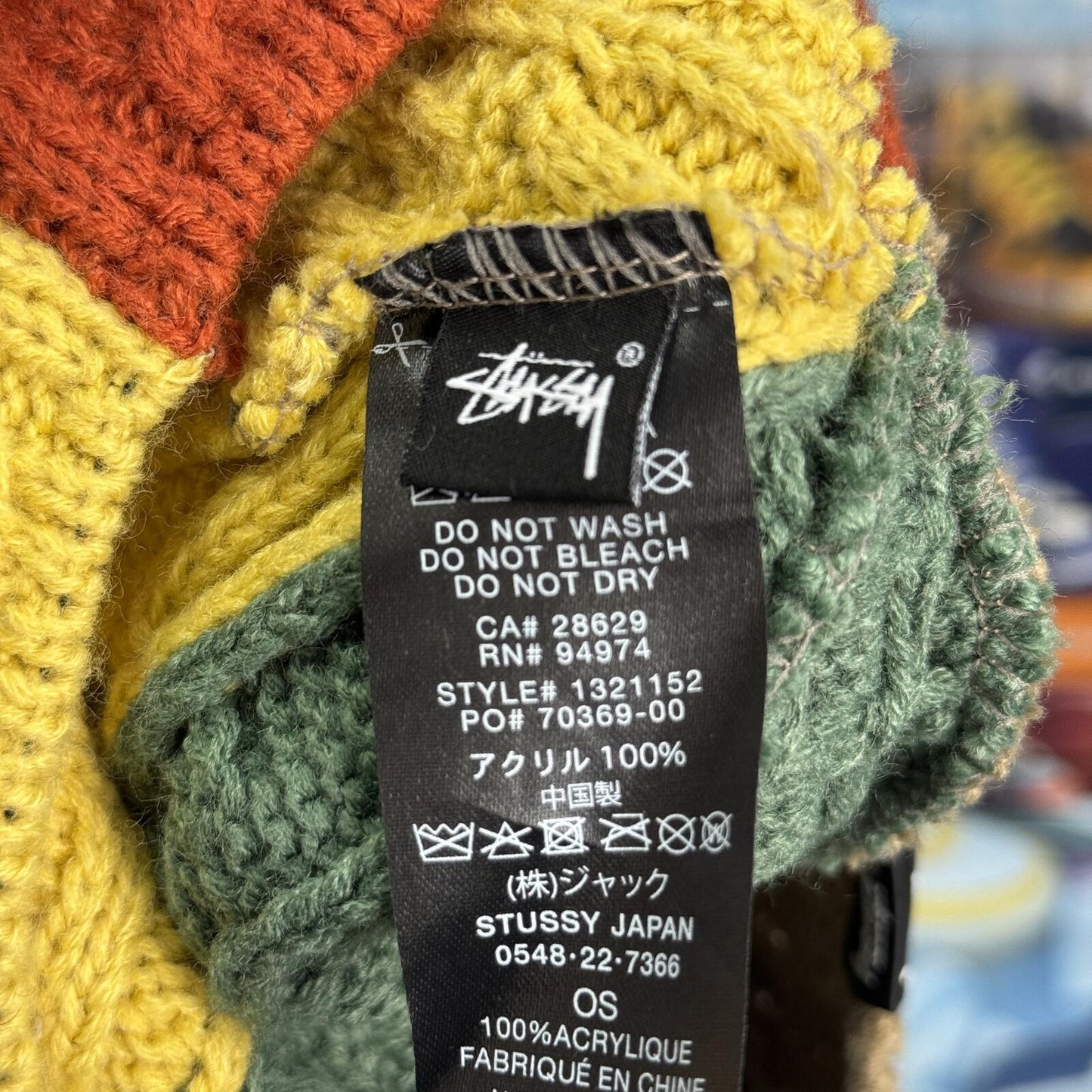 STUSSY MULTI COLOUR BEANIE