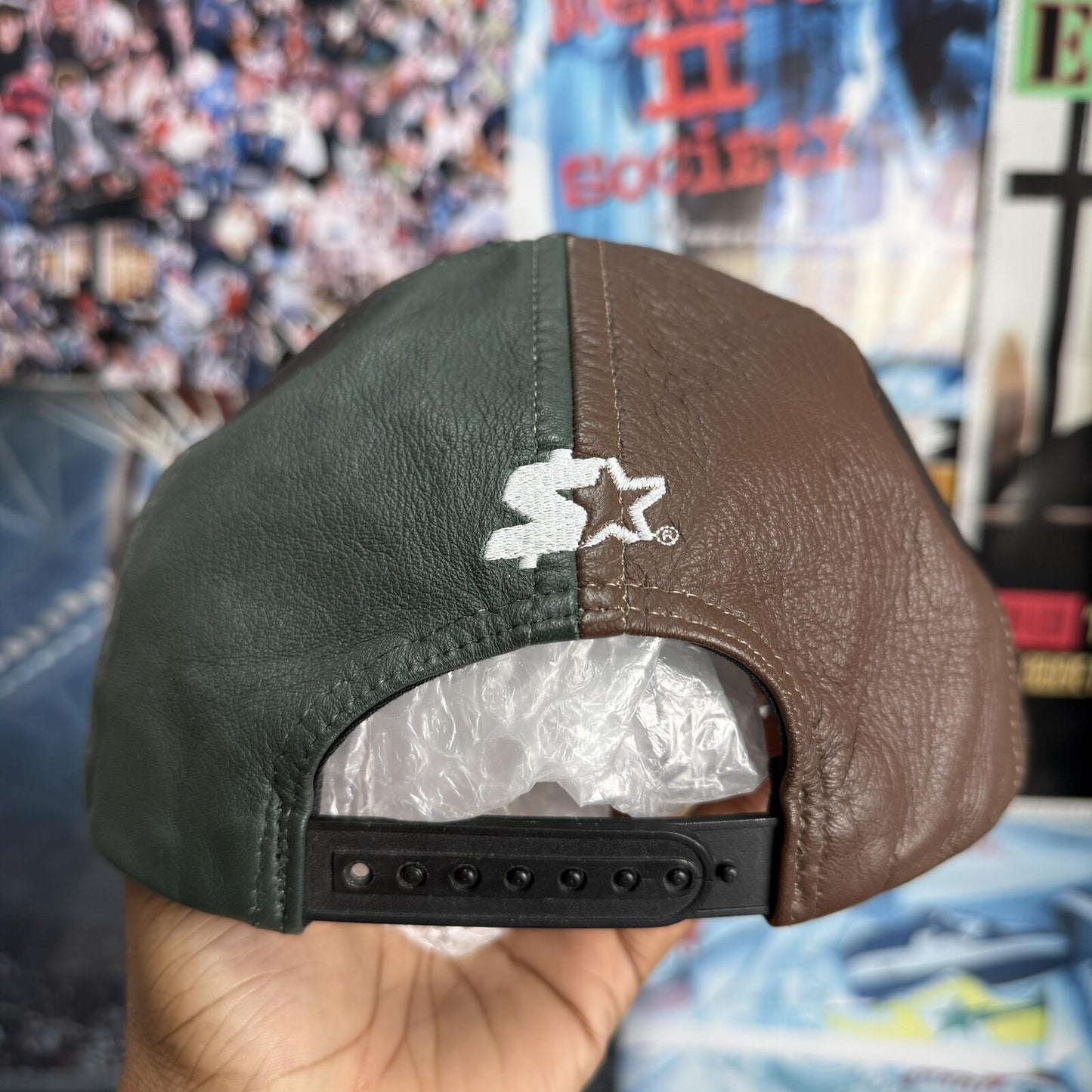 SUPREME FW13 LEATHER PINWHEEL 6 PANEL CAP