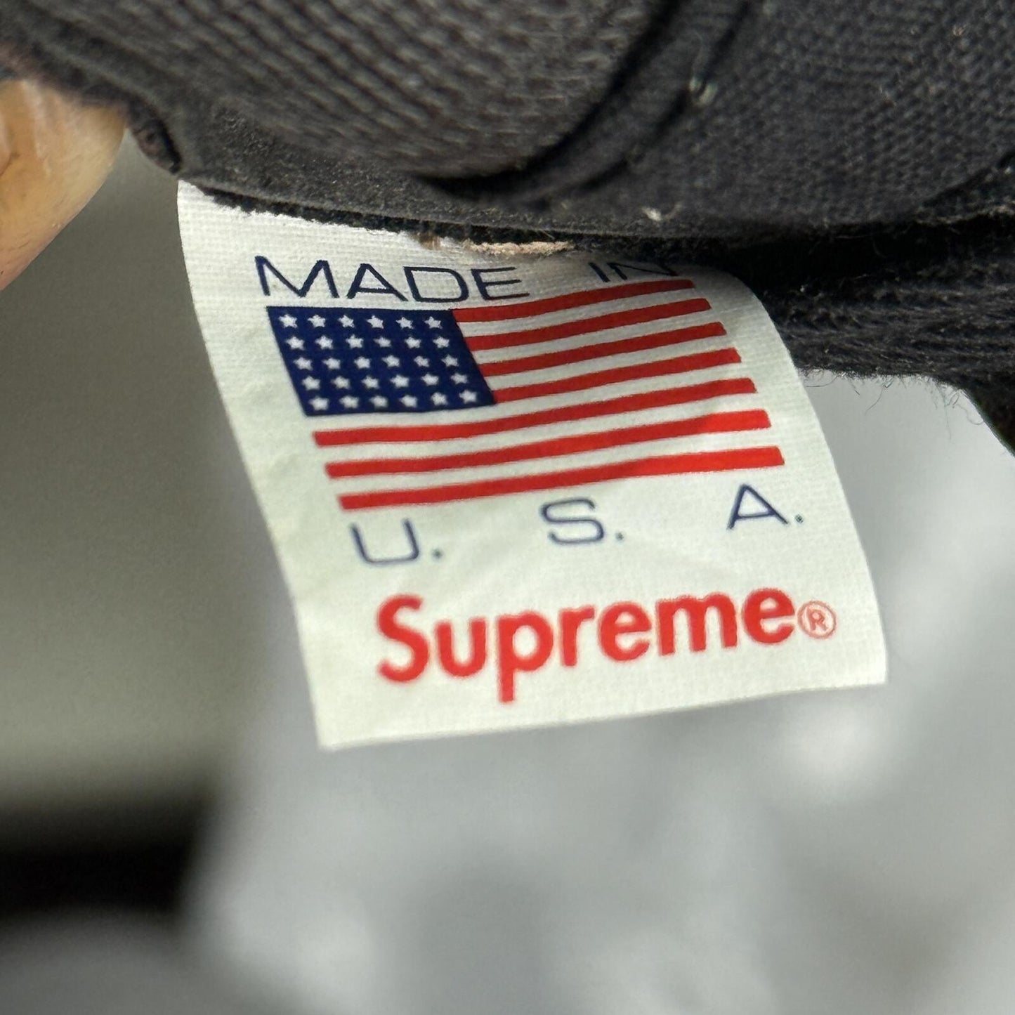 SUPREME FW13 LEATHER PINWHEEL 6 PANEL CAP